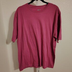 Jerzees Women's Short Sleeve Crewneck Top Size XL Cotton Pink Vintage